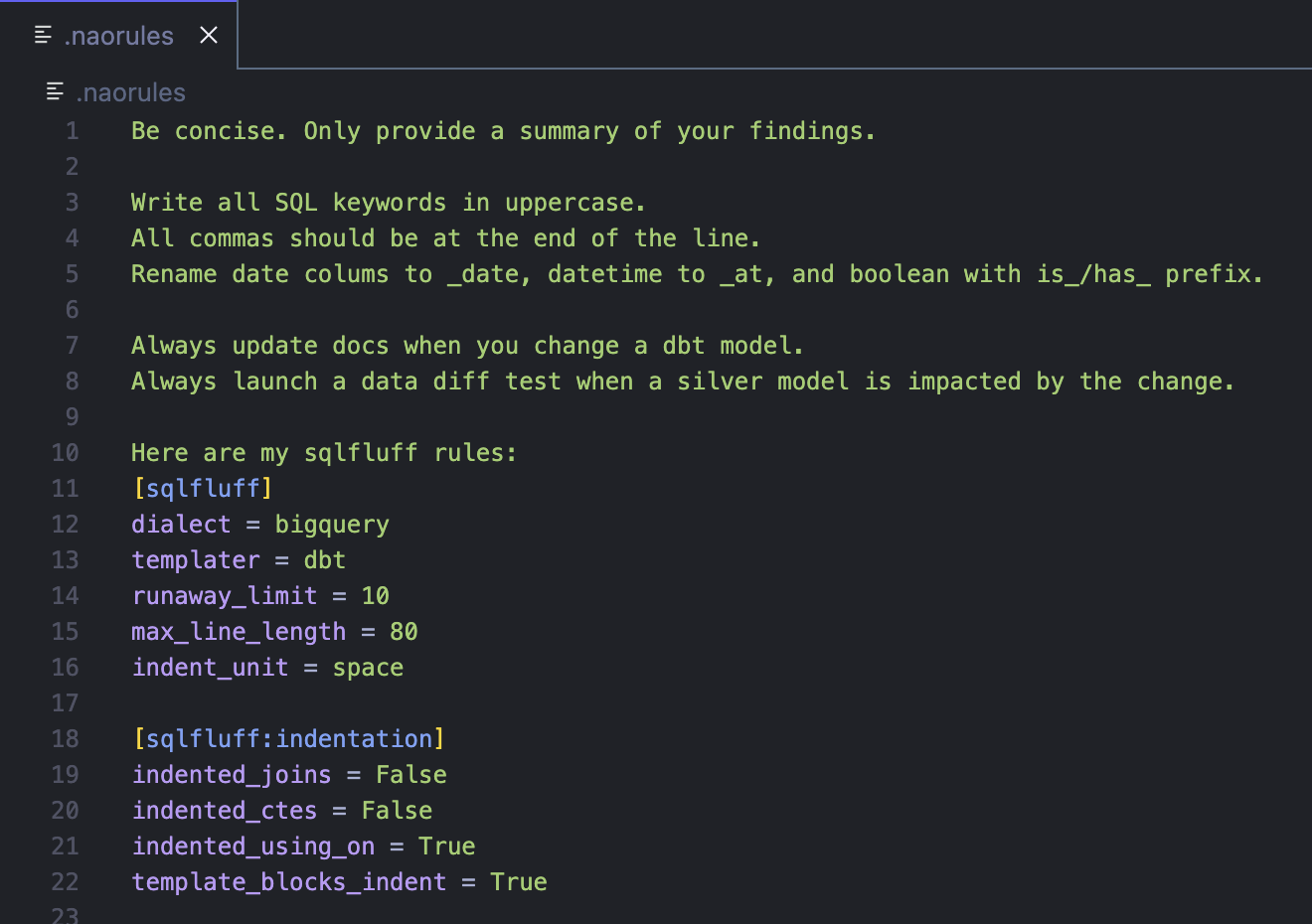Write custom rules